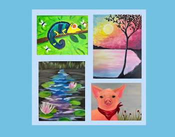 Open Art Studio June! Special: Choose a featured painting for $22
