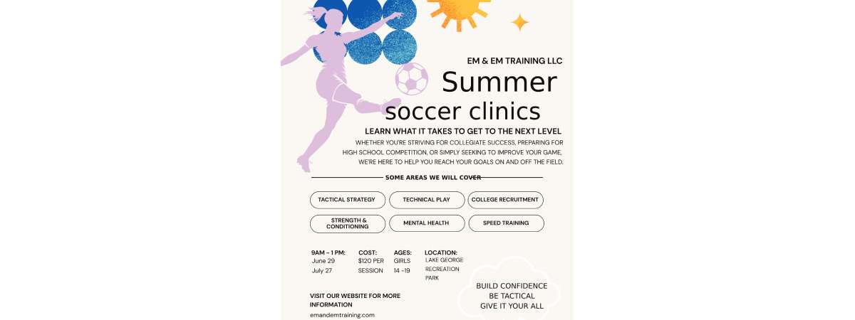 soccer clinic poster