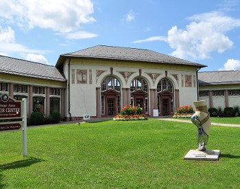 front of a visitor center