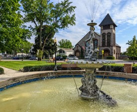 fountain in hudson falls