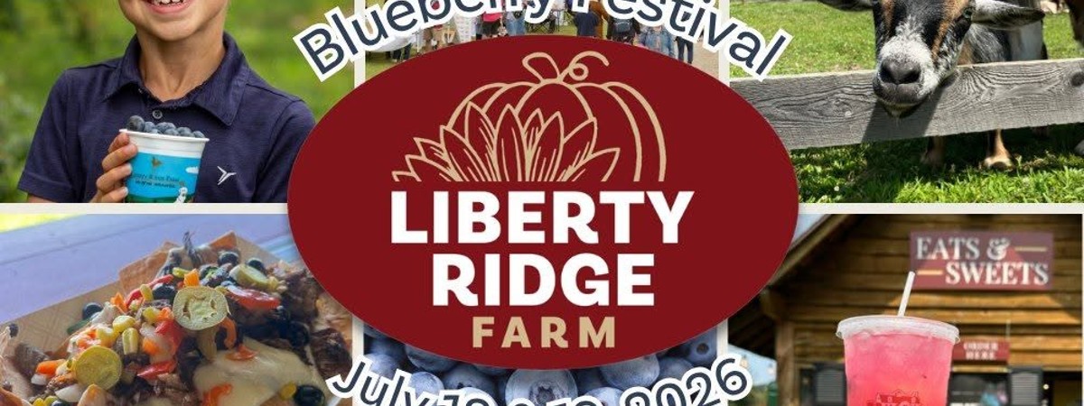 red, white, and blueberry festival