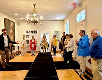 Tour of historic Pavilion at Fort Ticonderoga, NY.