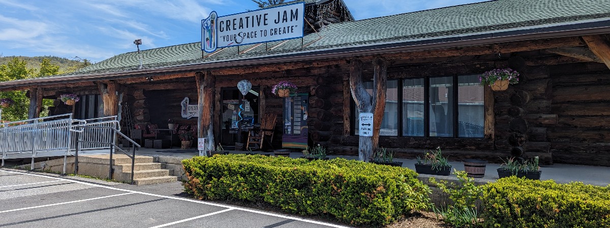 The front of the Creative Jam building.