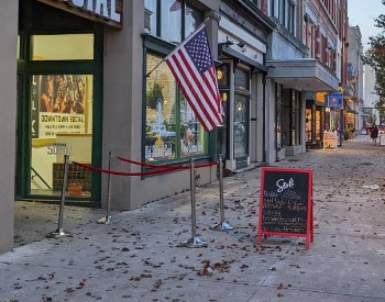 downtown glens falls in fall