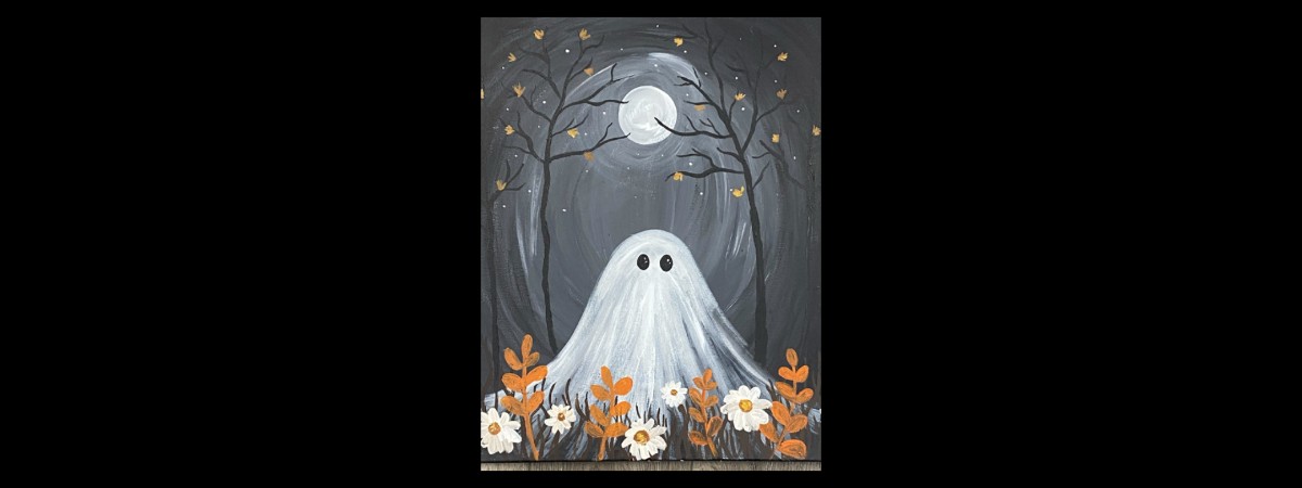 Ghostly Paint & Sip Event