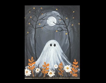 Ghostly Paint & Sip Event