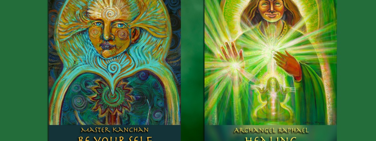 Two oracle cards of archangels