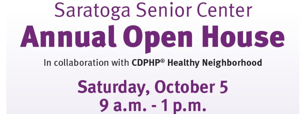 Saratoga Senior Center Annual Open House