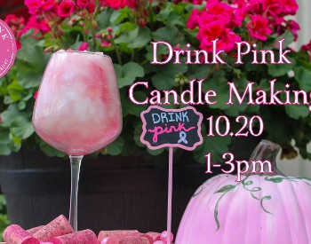 Drink Pink Candle Making- Wine Bottle and Glass 🕯️🍷