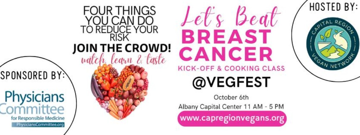 Let's Beat Breast Cancer Rally Kick-Off & Cooking Class @ VegFest