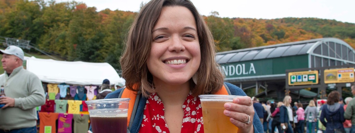 Food and beverages at the Gore Mountain Harvest Fest