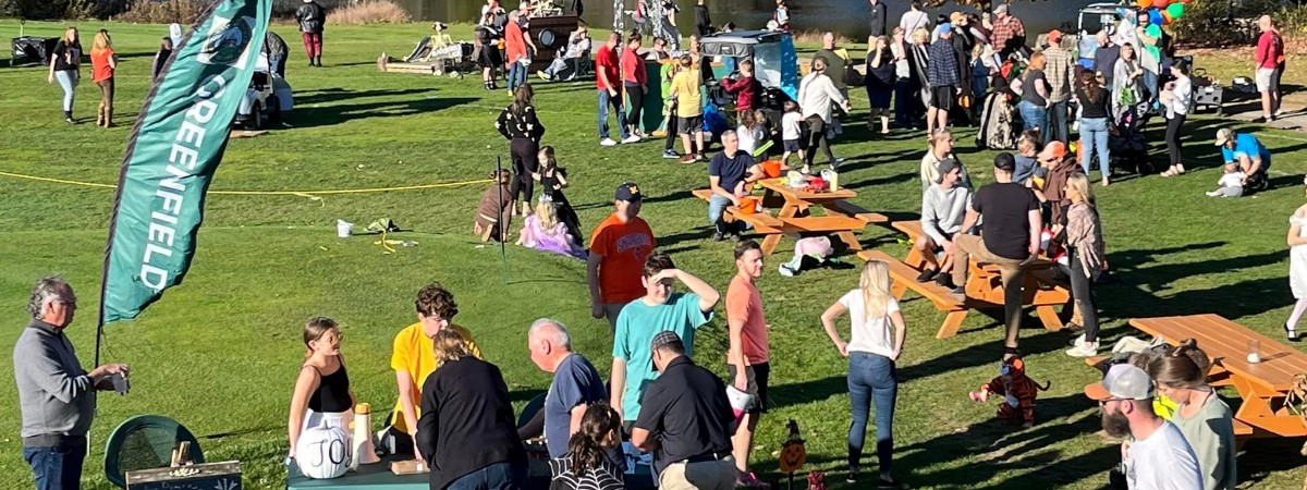 Free public event attracts hundreds for trick or treats, contests and other fun.