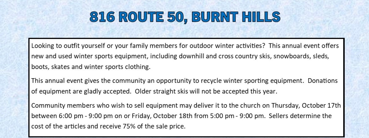 Winter Sports Equipment Sale