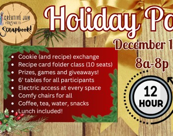 Holiday Paper Jam ad, December 14th 8am to 8pm.