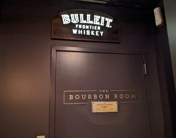 the bourbon room door