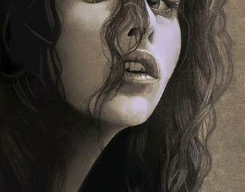 Pencil drawing of Bellatrix