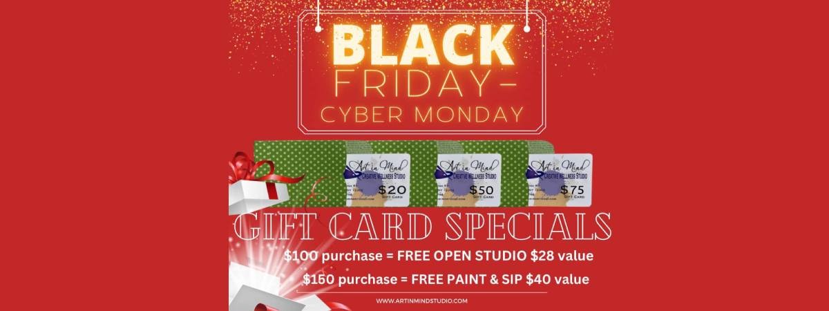 black friday - cbyer monday gift card specials