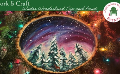 Uncork & Craft: Winter Wonderland Sip and Paint