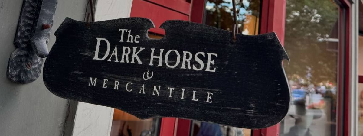 dark horse mercantile sign