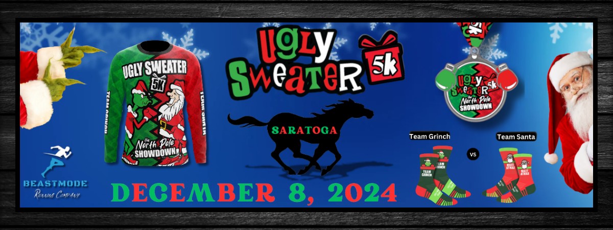 Saratoga Ugly Sweater: Team Santa vs Team Grinch 5K