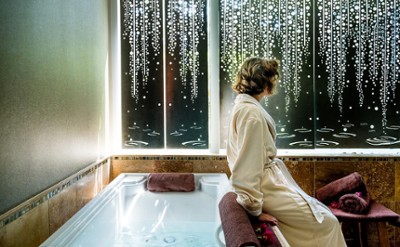 woman in a spa