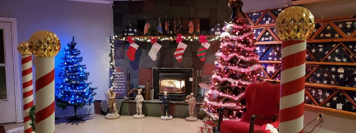 American Legion decorated for Santa