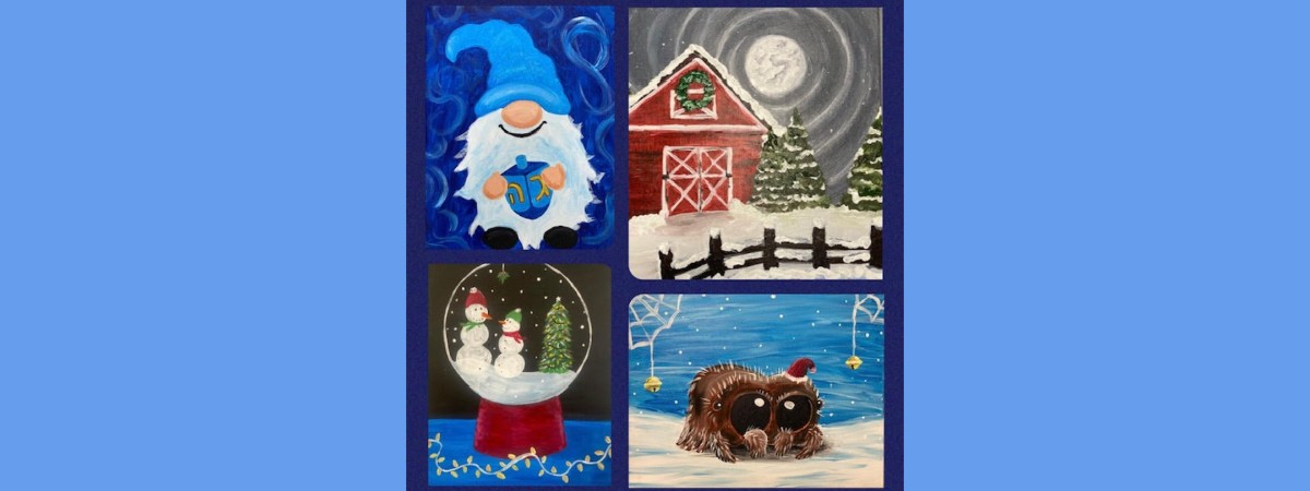 Open Art Studio December! Special: Choose a featured painting for $22