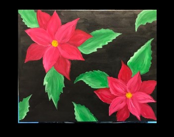 Poinsettias Paint & Sip Event