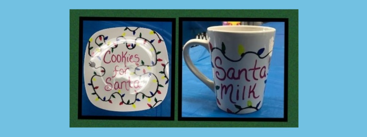 Holiday Workshops for Kids! Santa’s Cookie Plate and Milk Mug