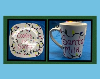 Holiday Workshops for Kids! Santa’s Cookie Plate and Milk Mug