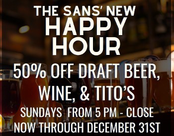 Sans sunday happy hour