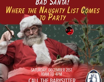 Bad Santa event poster