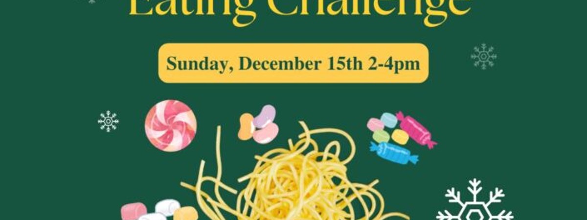 buddy the elf candied spaghetti challenge december 15, 2pm to 4pm