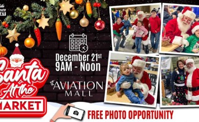 santa at the market, december 21, 9am to 12pm