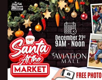 santa at the market, december 21, 9am to 12pm