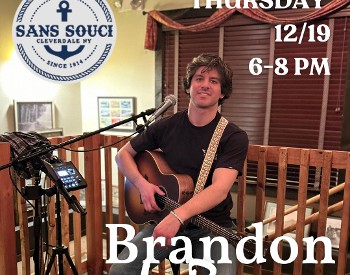 Brandon LaRocca, Thursday 12/19 at the Sans Souci