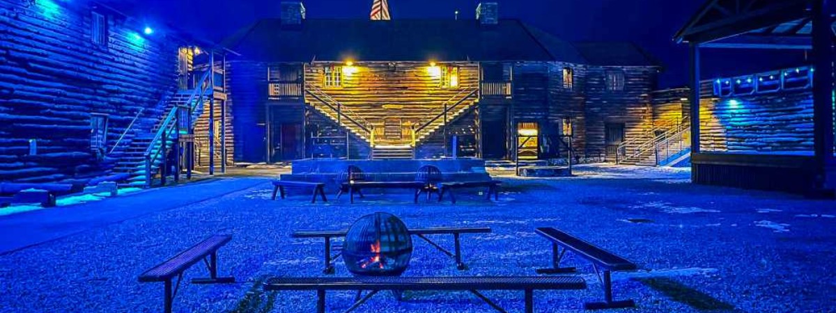 fort william henry museum at night