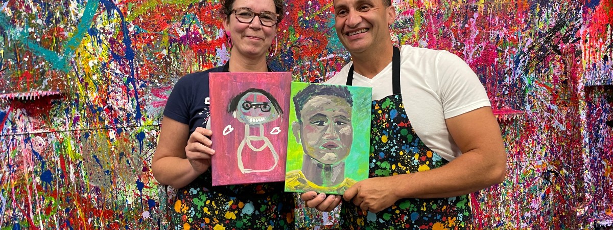 Paint Your Partner Portrait!