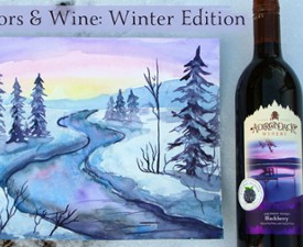 Watercolors & Wine: Winter Edition (1/10)