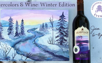 Watercolors & Wine: Winter Edition (1/10)