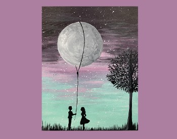 Give You the Moon Paint & Sip Event