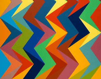 Odili Donald Odita, "Alive," 2010, Acrylic on canvas, 60x45 inches. Courtesy of the artist