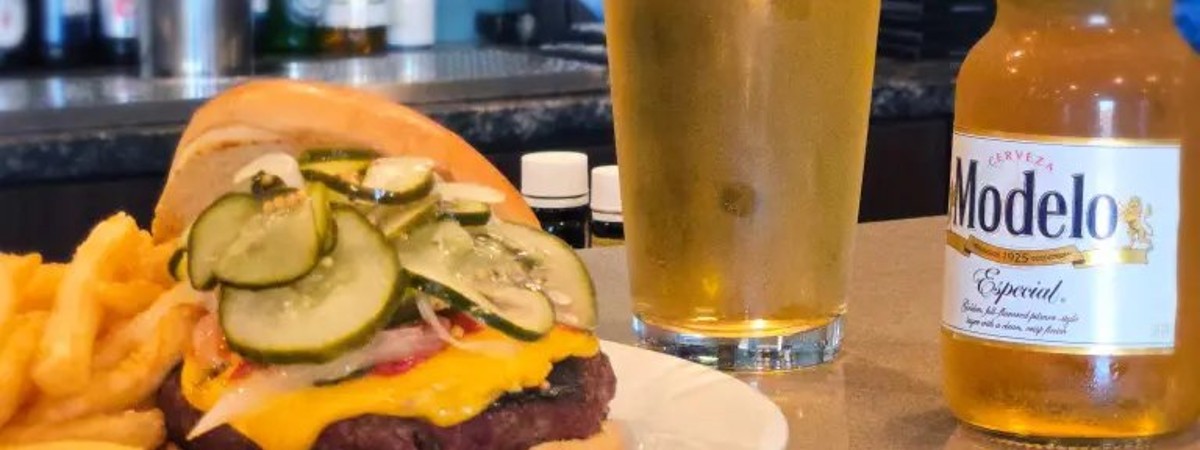 burger and beer