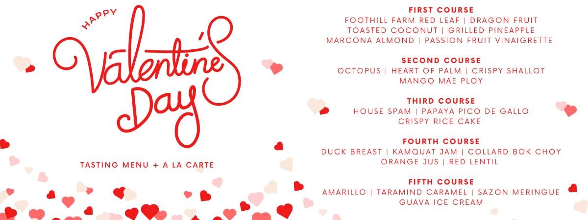 farmacy valentine's day menu