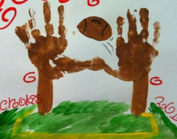 field goal fingerpainting