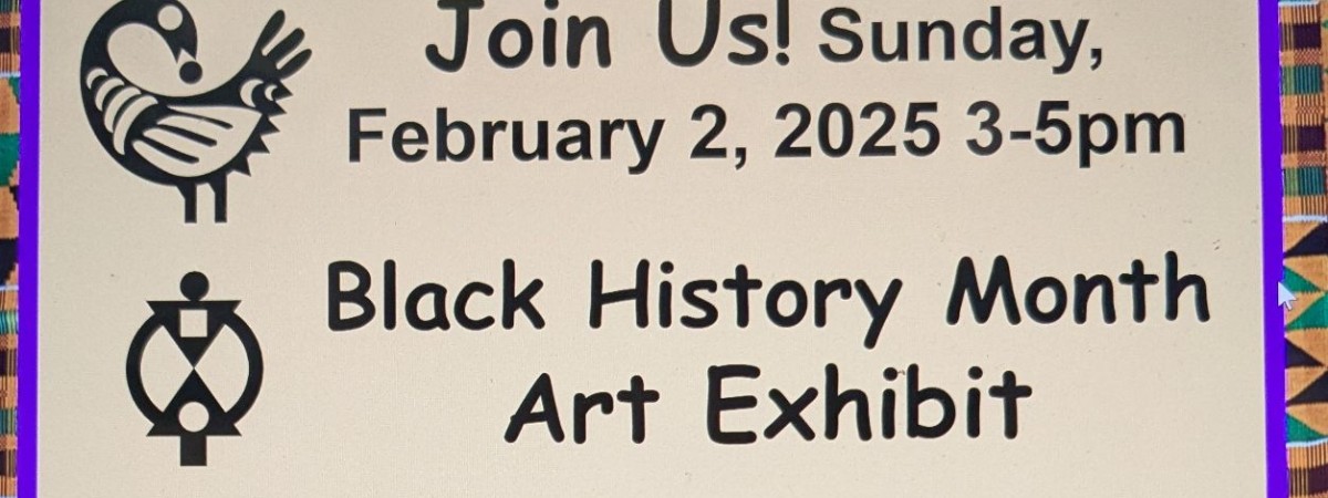 Black History Month Art Exhibit flyer