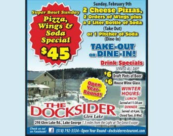 game day specials at docksider