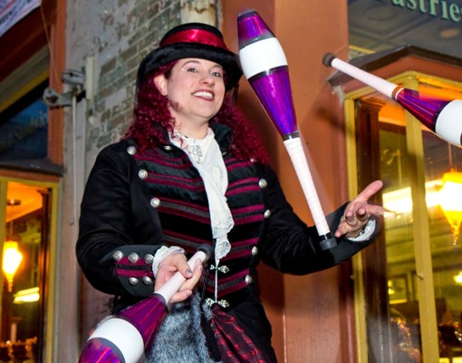 woman juggling