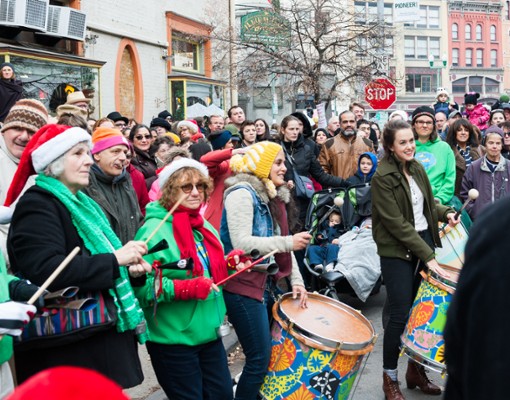 people playing drums