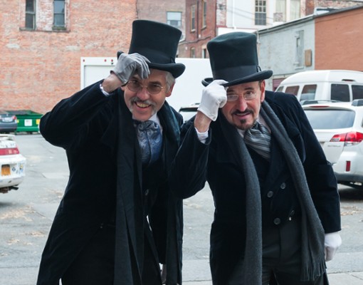 two men in tophats